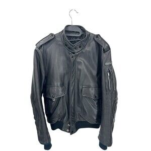 Hein Gericke Vintage Cafe Leather Moto Jacket 1980's 42